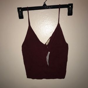 Pacsun Maroon Knit Tank Top